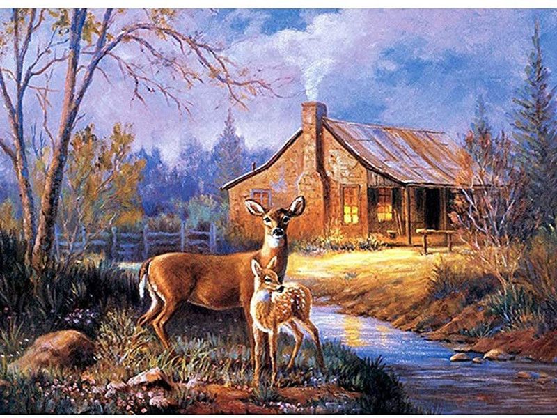 PATPAT DIY 5D Diamond Painting Kit by Numbers, Full Diamond Crystal Embroidery,Embroidery Cross Stitch Pictures,Decoration Art Crafts for Home(30 * 40CM)