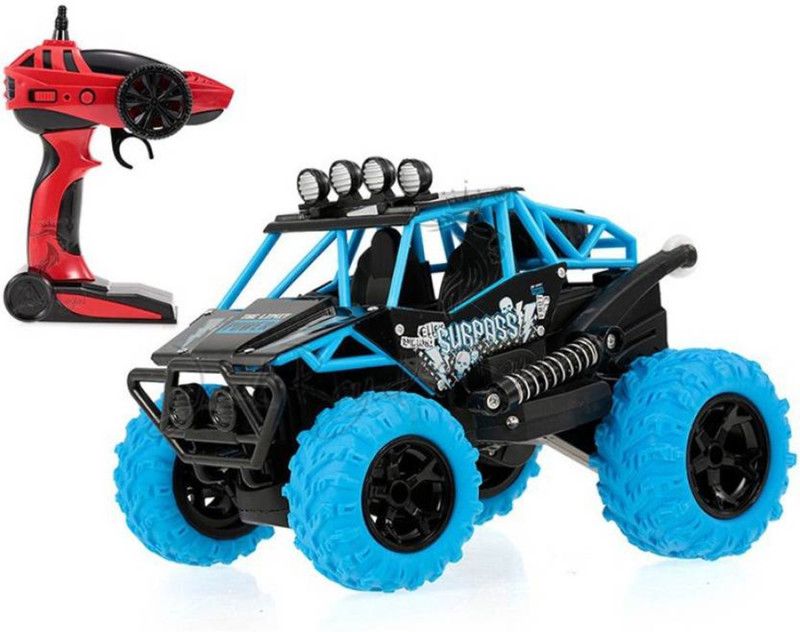 ToyGalaxy 2.4GHz 2WD Off-Road Cool Stunt Surpass RC Car WITH MUSIC AND LIGHT AND 360 STUNTS MUSIC AND LIGHTS  (Blue)