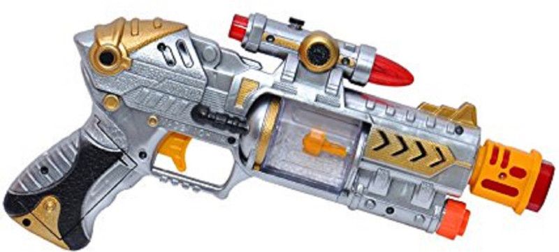 VSHINE Gun with Laser Sound Music Flashing Lights Guns & Darts  (Multicolor)
