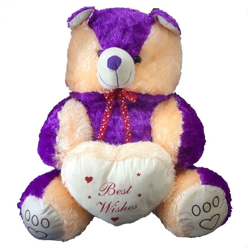 Muren 3.5 feet (10) Big Teddy Bear colour Purple - 42 inch  (Purple)
