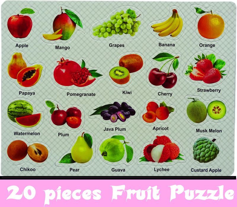 dishvy WHITE FOAM EVA NUMBERS|ALPHABETS|FRUITS|VEGETABLES  (Blue)