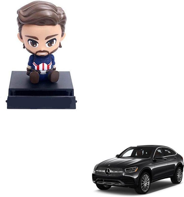 SEMAPHORE bobblehead Toys Action Figure and Car Dashboard Interior Accessories(Captain america) for Mercedes Benz GL-Class  (White, Blue, Red)