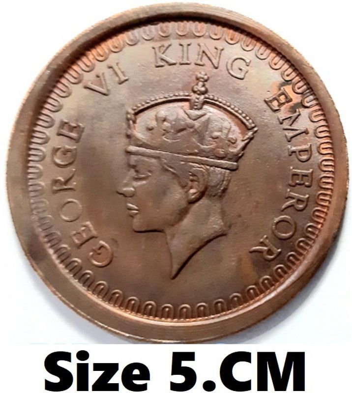 Tanishka UK One Anna George 6th King Emperor Token. (Pack of 1) Medieval Coin Collection  (1 Coins)