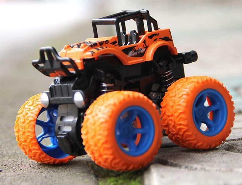 FORSIKHA Action Toys Mini Monster Trucks Friction Powered Pull Back Sports Stunt Cars  (Orange, Pack of: 1)