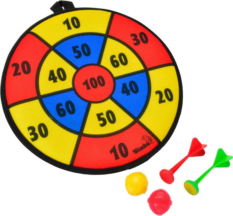 SIMBA World Of Toys - Dart Game 28cm Soft NoFace Dart Board Board Game