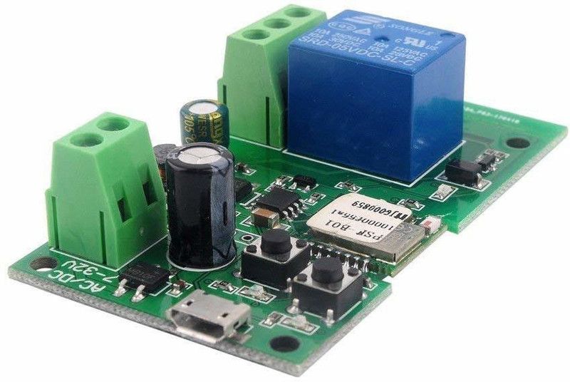 REES52 DIY 5-32 V Inching/Self-Locking WiFi Wireless Switch Module Work for Alexa Nest Home Educational Electronic Hobby Kit
