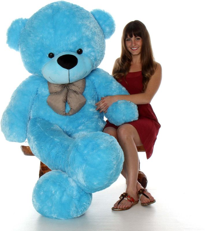 KHATU SHYAM ENTERPRISES 3 Feet Teddy Bear Jumbo - 90 cm  (Blue)