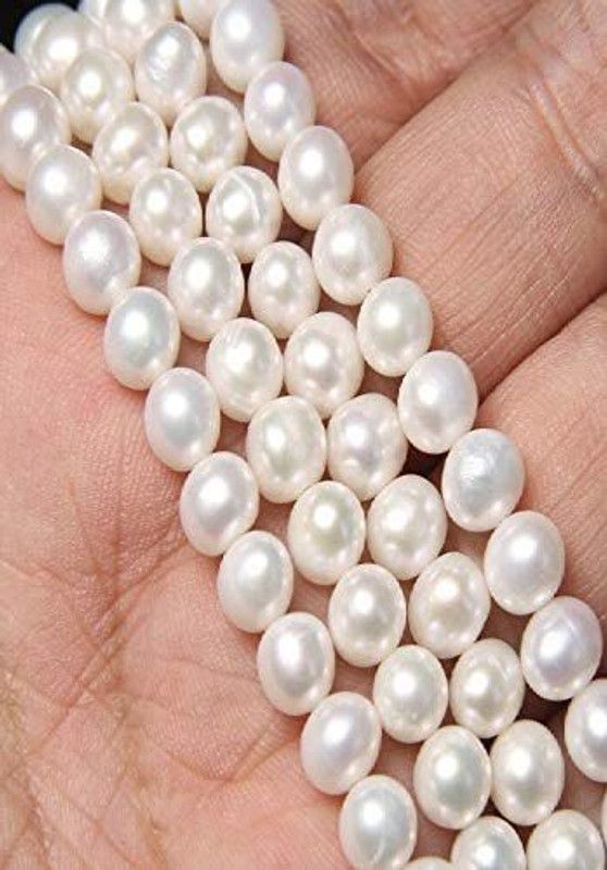 Zilzon Pearls Beads for Jewellery Making Purpose Round Shape 100 Piece 8MM