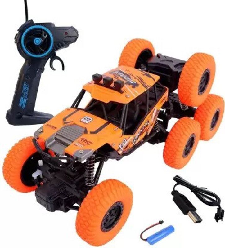 Kidthings 8 Wheel Rock Crawler Car Car 2.4GHZ 1:18 Scale Monster Truck 4WD Rock Climber  (Multicolor)