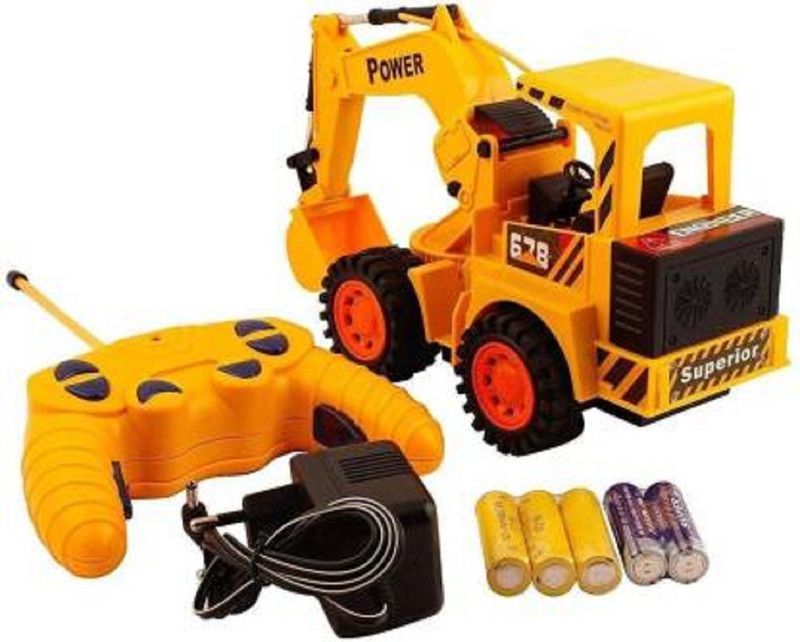 Whipcord Rechargeable Full Functional Remote Control JCB Truck for kids (Yellow)  (Yellow,Black)