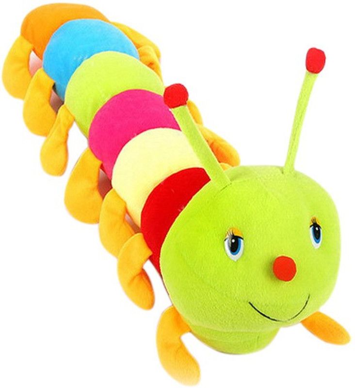 Deals India Cute Colorful Caterpillar Soft Toy - 21.6535 inch  (Multicolor)