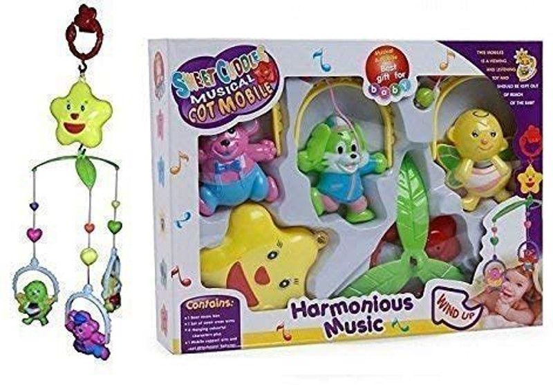 BHALALA ENTERPRISE Musical Cot Mobile Toy with Harmonious Music (Multicolour) Rattle  (Multicolor)