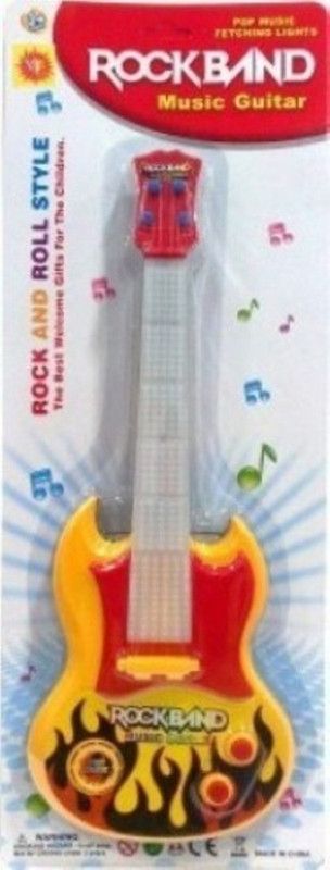 NEERA SINGH ENTERPRISES NS ROCK BAND GUITAR  (Yellow)