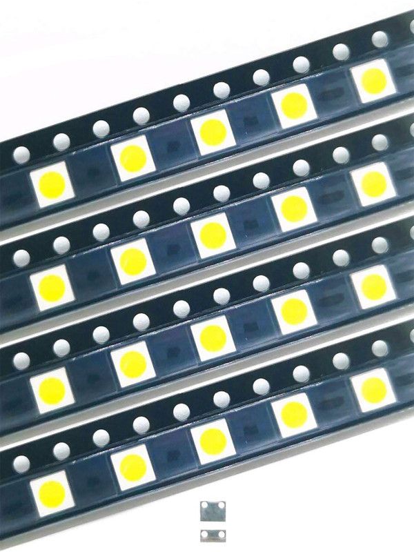 TCS 20PCS TV Backlight 1W 3V 3535 SMD LED Televisao Cold White 100lm 3535 3537 Cool White Backlit LCD Backlight for TV Repair Light Electronic Hobby Kit