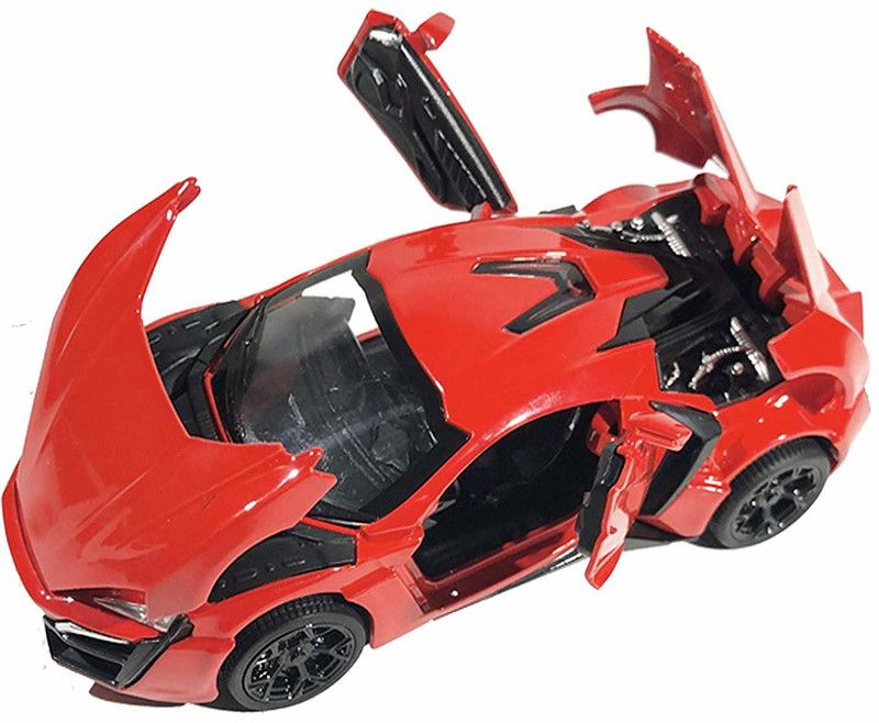 KTRS Car Sport Cars 4 Wheel Drive Metal Car Pull Back with 4 Openable Doors & Light, Music Great Gift for Boys and Girls Above 4 Years Old  (Multicolor)
