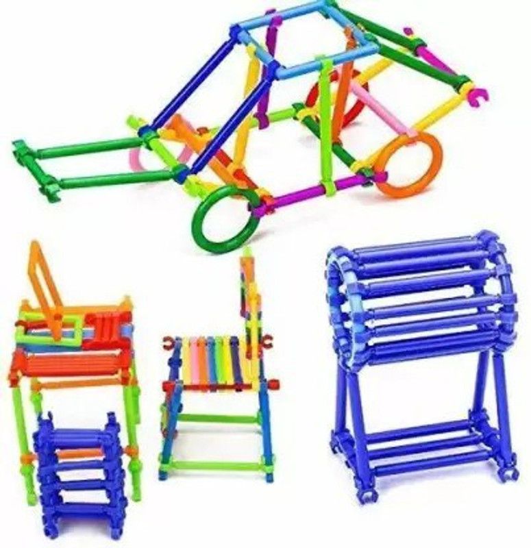 Navya's Playroom Smart Stick Blocks Imagination Creativity Education Learning Toy for Kids Gift  (Multicolor)