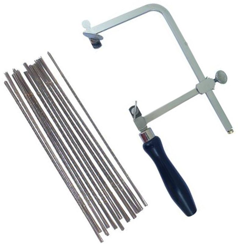 Scorpion Saw Frame German Type Adjustable 4" (100mm) With Saw Blade Piercing Assorted Grade: 1, 2, 3, 4, 5, 6(Each 24 Pcs) Total Pack of 144 Pcs With Pouch