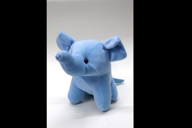 The Big Vision SOFT TOYS Blue Elephant Soft Toys, Elephant Toys for Kids - 11 cm  (Blue)