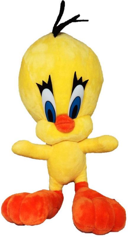 toyjoy Tweety Looney Tunes Cartoon Yellow Bird Soft Toy - 30 cm  (Yellow)