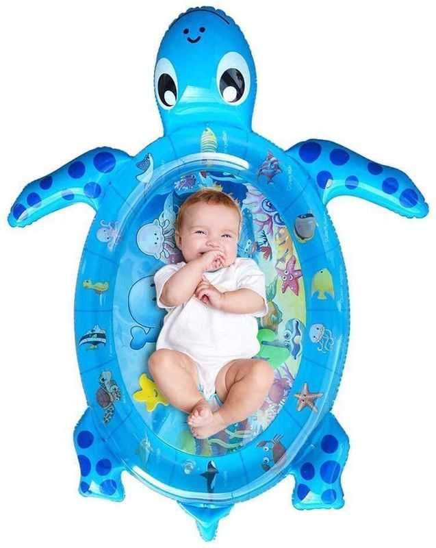 Bloriza Turtle Toddler Inflatable Ice Water Patted Mat Baby Tummy Playmat Pad Inflatable Swimming Pool  (Multicolor)