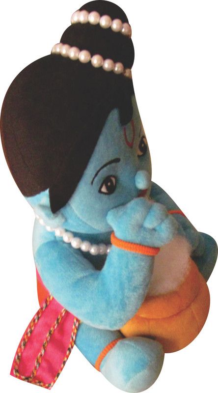 Babyjoys SOFT TOY KRISHAN JI - 27 cm  (Blue)