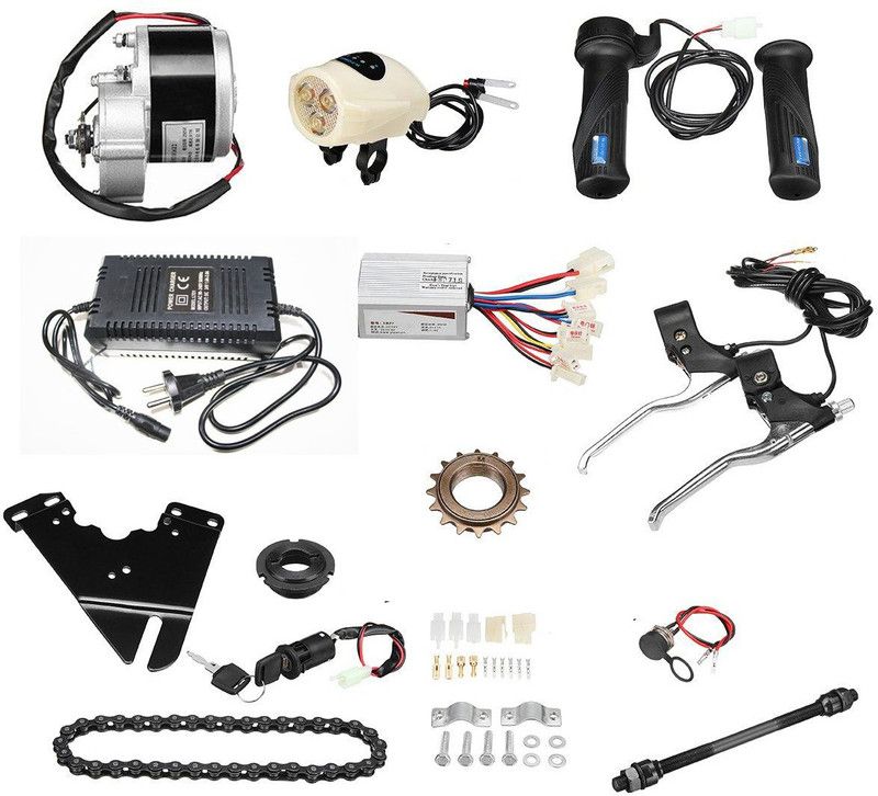 naksautomation 24v 250watt Gear Motor electric Bicycle Kit with Charger Automotive Electronic Hobby Kit