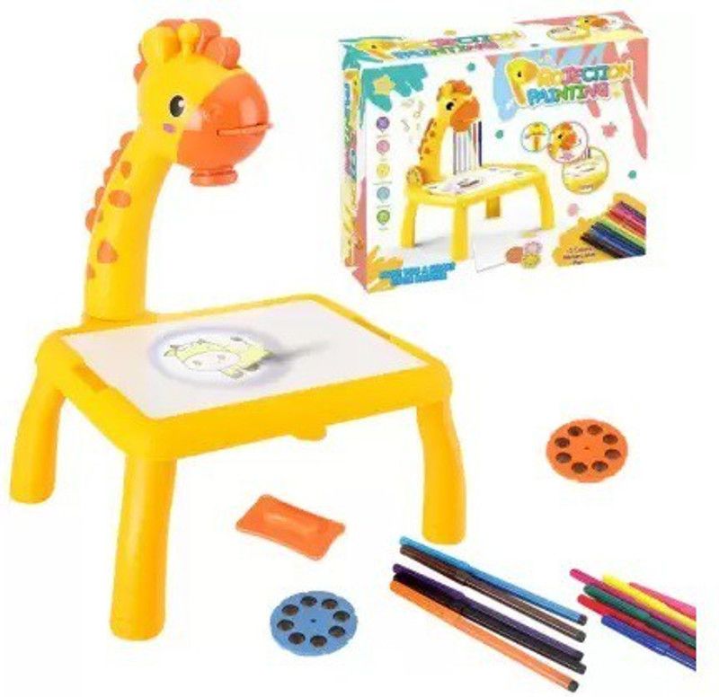 KEYUR Trace and Draw Projector Toy with Light & Music, Smart Painting Table for Kids  (Multicolor)