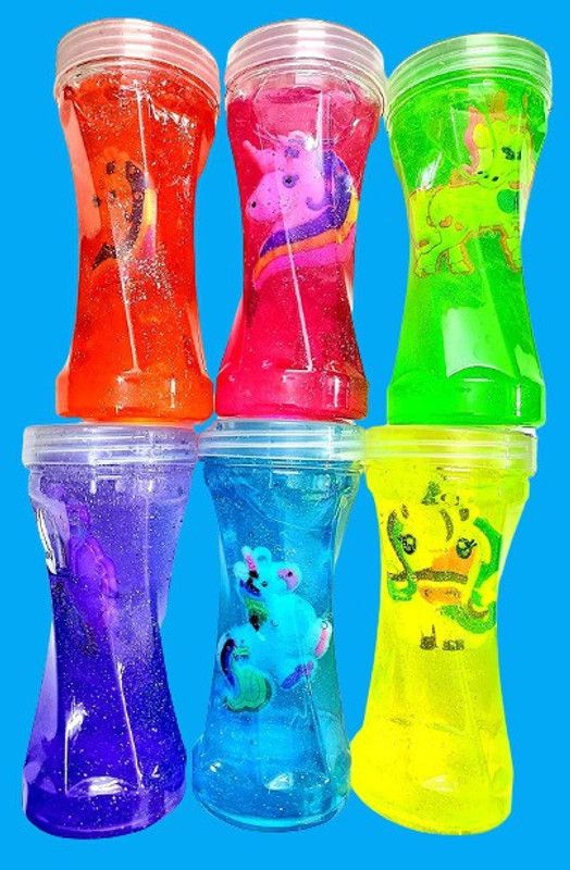 PARIVRIT Non-Toxic DIY Crystal Slime Kit in Gifts for Kids(Pack Of 2) Multicolor Putty Toy