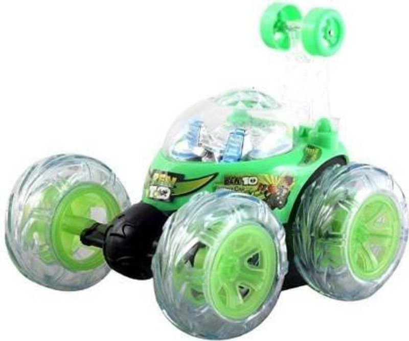 HREYANSH COLLECTION rechargeable Ben 10 Stunt Car for kids (Multicolor)  (Green)