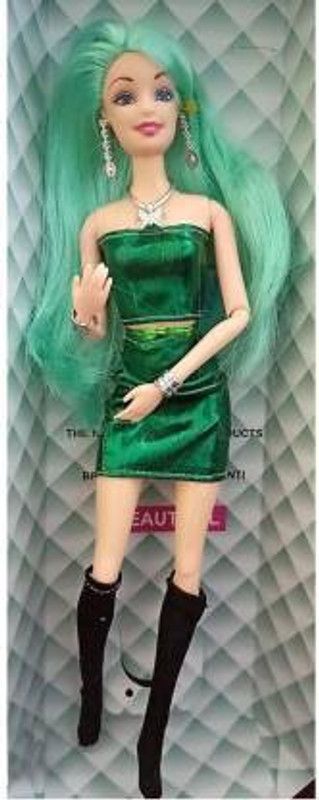 SNM97 Cute Foldable Doll Green Colored Hair  (Green)