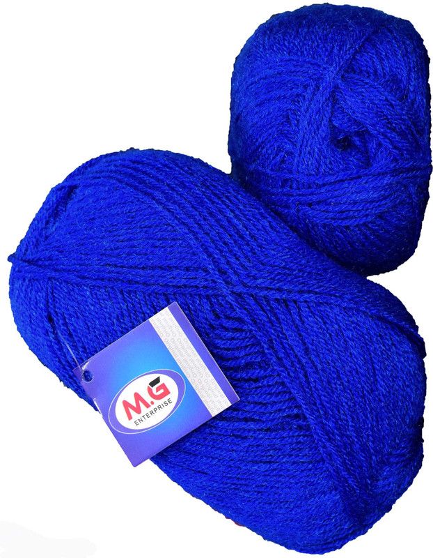 KNIT KING Rosemary Royal (400 gm) Wool Ball Hand knitting wool / Art Craft soft fingering crochet hook yarn, needle knitting yarn thread dyed