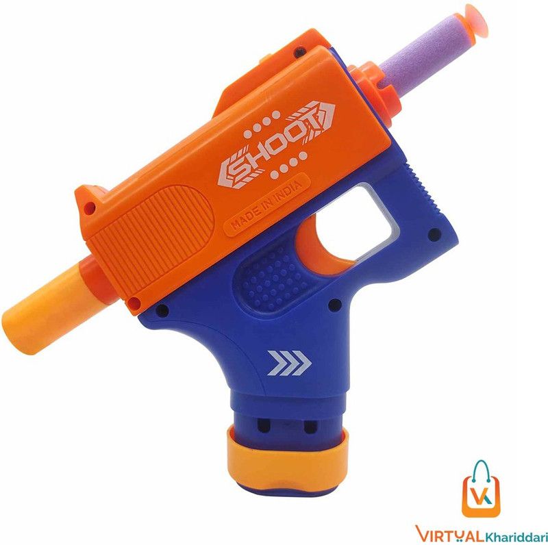 Virtual Khariddari Chief blaze storm foam blaster gun toy, safe and long range shooting gun (Multicolor) Darts & Plastic Bullets  (Multicolor)