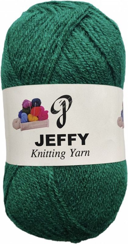 JEFFY BlueBell 500 GM (1 BALL, 100 GM EACH)Wool Ball Hand Knitting Wool, Shade No-48