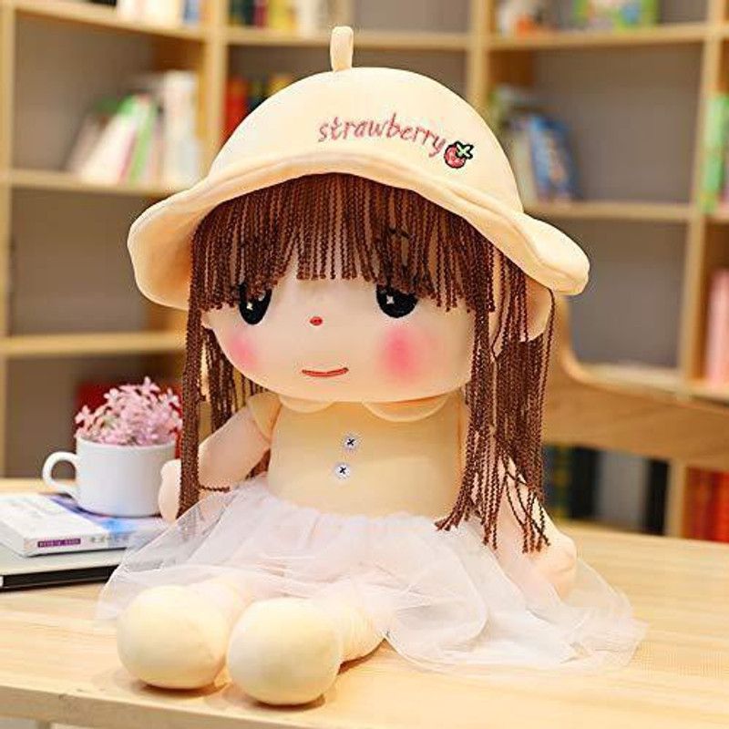 Teddy Daddy Strawberry Doll Super Soft Toy ( 1 single piece ) - 45 cm  (Yellow)