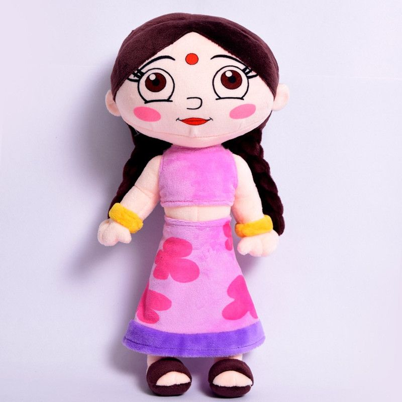 CHHOTA BHEEM Chutki Plush Toy - 33 cm  (Purple, Yellow)
