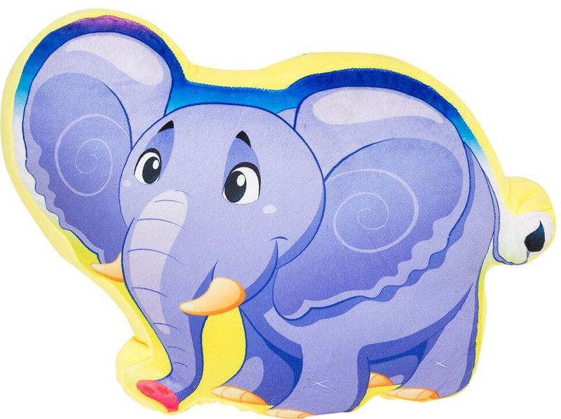 Miss & Chief Elephant Cushions - 31 cm  (Black, Red)