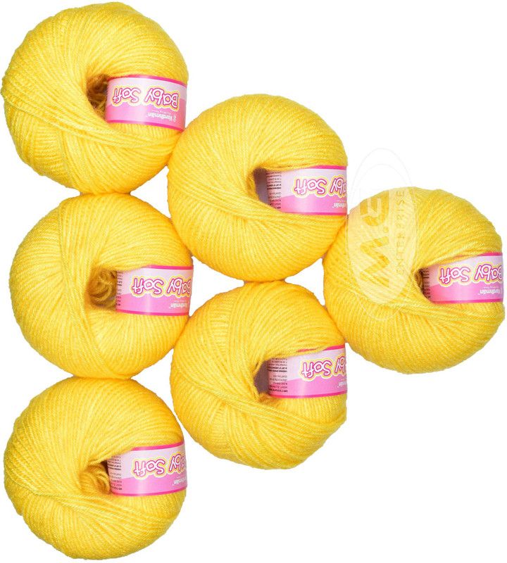KNIT KING 100% Acrylic Wool Kacha Pila (Pack of 10) Baby Soft Wool Ball Hand knitting wool / Art Craft soft fingering crochet hook yarn, needle knitting yarn thread dyed â€¦ -L