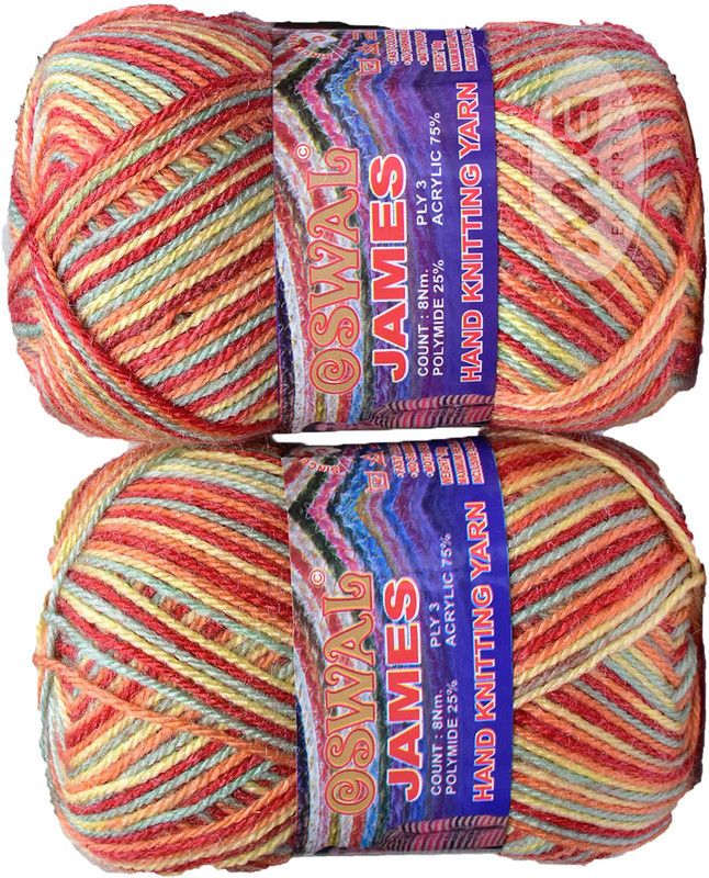 Simi Enterprise Oswal James Knitting Yarn Wool, Red Berry Ball 300 gm Best Used with Knitting Needles, Crochet Needles Wool Yarn for Knitting. By Oswa O SM-PP