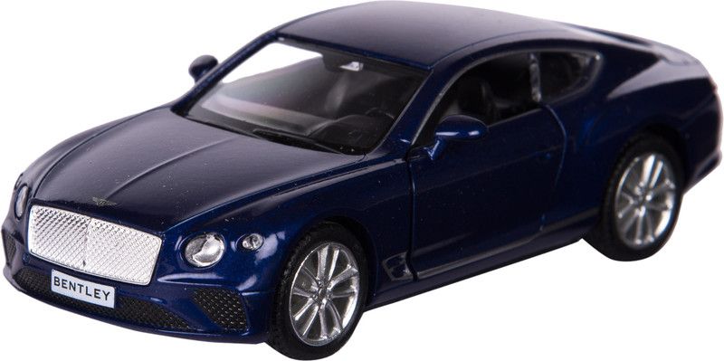 RMZ 5 Inch Die Cast Pull Back 2018 Bentley Continental GT - Blue  (Blue)