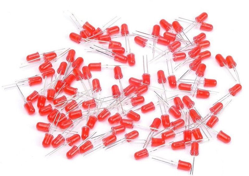 REES52 100Pcs 5mm LED Light Electronic Hobby Kit