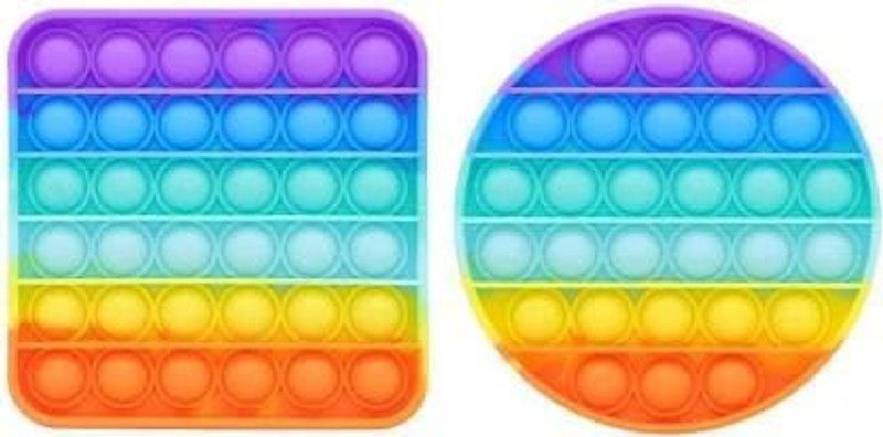 newvalamfashion Push Button Wall SQARE&ROUND  (Multicolor)