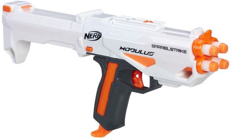 Nerf Modulus Barrelstrike Guns & Darts  (White)
