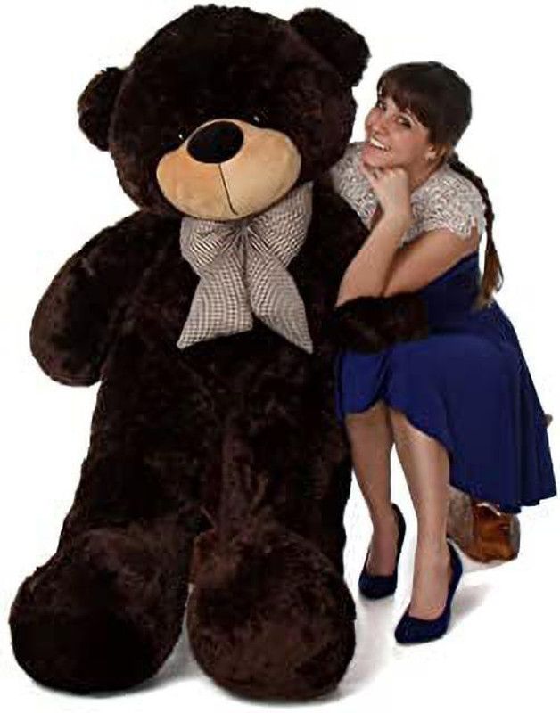 TRUELOVER 3 Feet Teddy Bear Rich Chocolate Brown Cuddly Stuffed Toy Bear Brownie Cuddles - 89 cm  (Chocolate)