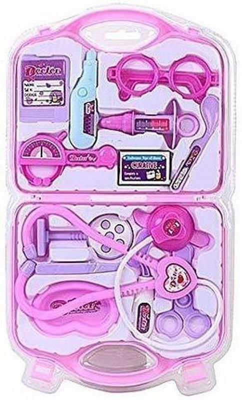 KJEE Toddler Plastic Doctor Set for Kids Medical Kit Toys for Boys & Girls.  (Pink)