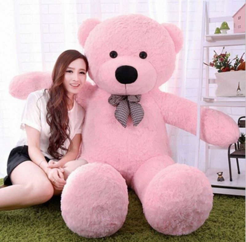 lovely toys 3 feet pink teddy bear - 90 cm (Pink) - 90 cm  (Pink)