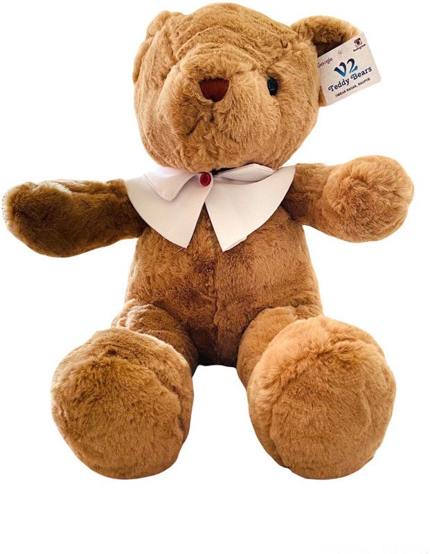 KN Inc White Collar Premium supersoft Cuddling teddy bear - 50 cm  (Brown)
