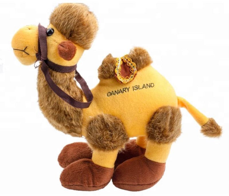 QBIC 12inches Canary Island Camel Soft Plush Toy for Kids and Adults, Soft and Cuddly Cute Camel Stuffed Animal Toys / Stuffed Camel Toy - 30 cm  (Yellow)