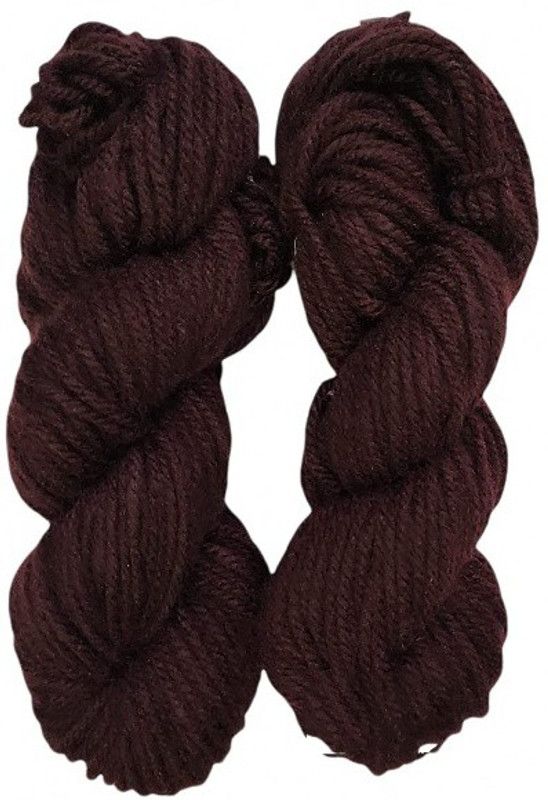 JEFFY Oswal Knitting Yarn Thick Chunky Wool, Varsha Coffee 400 gm Best Used with Knitting Needles, Crochet Needles Wool Yarn for Knitting,Hand Knitting Yarn. by Oswal Shade no-30
