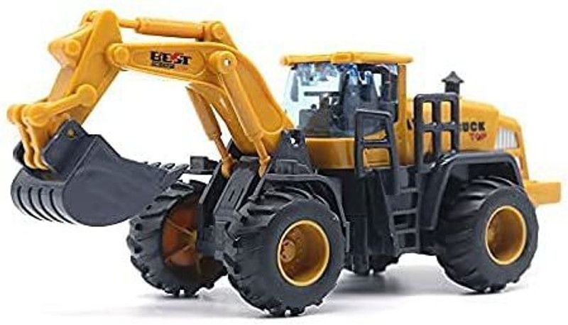 Pink & green Friction Jcb  (Yellow)