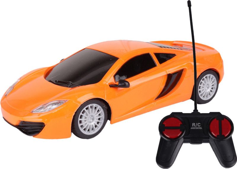 Webby Rechargeable Racing 4 Channel Radio Control Car  (color orange, Orange)